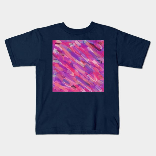 Rainfall Abstract Kids T-Shirt by DanielleGensler